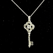 ARC Sterling Silver Key to My Heart” Necklace - £50.60 GBP