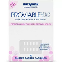 Nutramax Proviable-DC Probiotic Digestive Support for CATS 30 Caps Exp 12/2024 - £12.41 GBP
