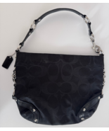 Coach Women Signature Black Shoulder Bag F15250 EUC - $97.24 CAD