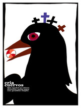 Movie Poster for film CRIA CUERVOS.Breed Crows.Black bird.Room art decor design - £12.69 GBP