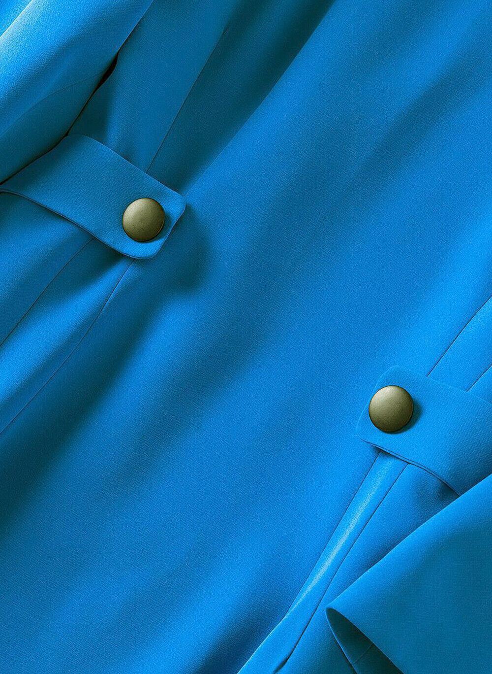 Kate Middleton Inspired Blue 3/4 Sleeve Double-Breasted Wrap Coat Dress OZ Stock Item image 11