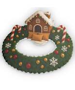 Gingerbread Christmas Lounger Wreath Pillow, Holiday Decor, Festive Deco... - €39,19 EUR+