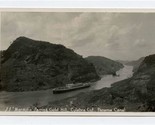SS Mongolia Passing Gold Hill Culebra Cut Panama Canal Real Photo Postcard - £29.75 GBP