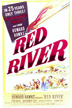 John Wayne and Montgomery Clift and Joanne Dru in Red River 16x20 Canvas Giclee - £52.27 GBP