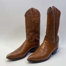 Vintage Justin Cowboy Boots Pointed Toe Size 9.5 D - £35.83 GBP