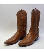 Vintage Justin Cowboy Boots Pointed Toe Size 9.5 D - £35.25 GBP