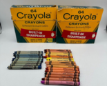 Vintage Crayola Crayons 64 Binney &amp; Smith USA Retired- Indian Red Thistl... - $28.05