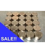 SALE!!!  500 MIXED SILVER PACHISLO SLOT MACHINE TOKENS - TUMBLE CLEANED - $53.99