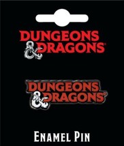 Dungeons &amp; Dragons Role Playing Game Name Logo Metal Enamel Pin NEW UNUSED - £6.15 GBP