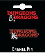 Dungeons &amp; Dragons Role Playing Game Name Logo Metal Enamel Pin NEW UNUSED - £6.16 GBP
