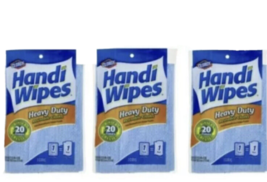 Heavy Duty Handy Cloths Absorbent Multipurpose Cl EAN Ing Towels 3 PKS/9 Blue - £11.18 GBP