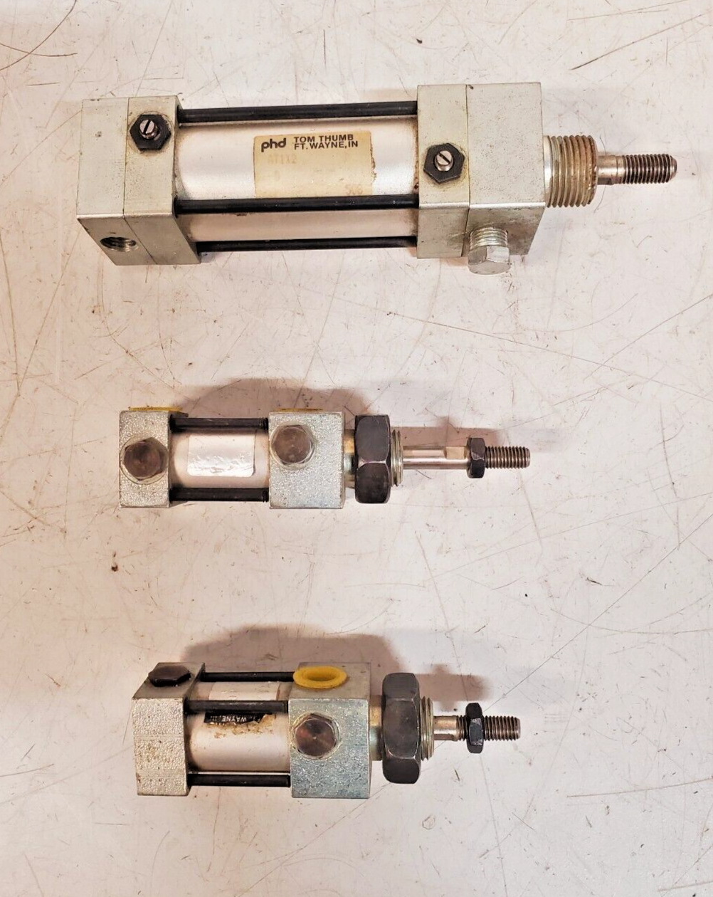 3 Quantity of PHD Mixed Pneumatic Cylinders AT1X2 (3 Qty) - $56.99