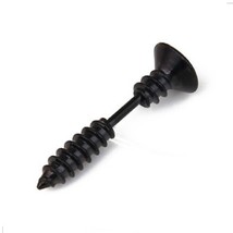  1 piece gothic punk hoop earrings for men women black stainless steel huggie hoops ear thumb200