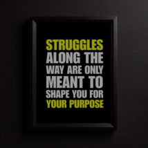 Motivational Quotes Life Struggles Life Poster life Purpose Future Poste... - £3.98 GBP