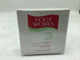 New Avon Foot Works Watermelon Effervescent 12 Foot Tablets Sealed - $167.29 MXN