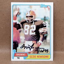 Ozzie Newsome Signed Autographed 1981 Topps Vintage Cleveland Browns Alabama HOF - £10.33 GBP