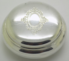 Vintage Italian Handmade Genuine Silver Round Trinket Snuff Decorative Box - £66.42 GBP