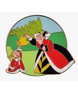 Disney Alice in Wonderland The King and Queen of Hearts Circle Frame pin - $14.05