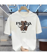 Men's luxurious printed summylish and unique, round neckline - $18.76