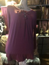 Victoria&#39;s Secret &quot;Pink&quot; Violet Blouse Size M - £7.91 GBP