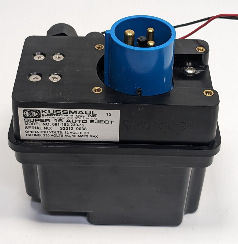 NEW Kussmaul Super 16 Auto Eject 3-Pin / 240V Configuration Receptacle A... - $395.99