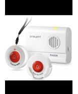 SYNLETT Caregiver Pager Wireless Call Buttons for Elderly Monitoring SOS... - $24.74