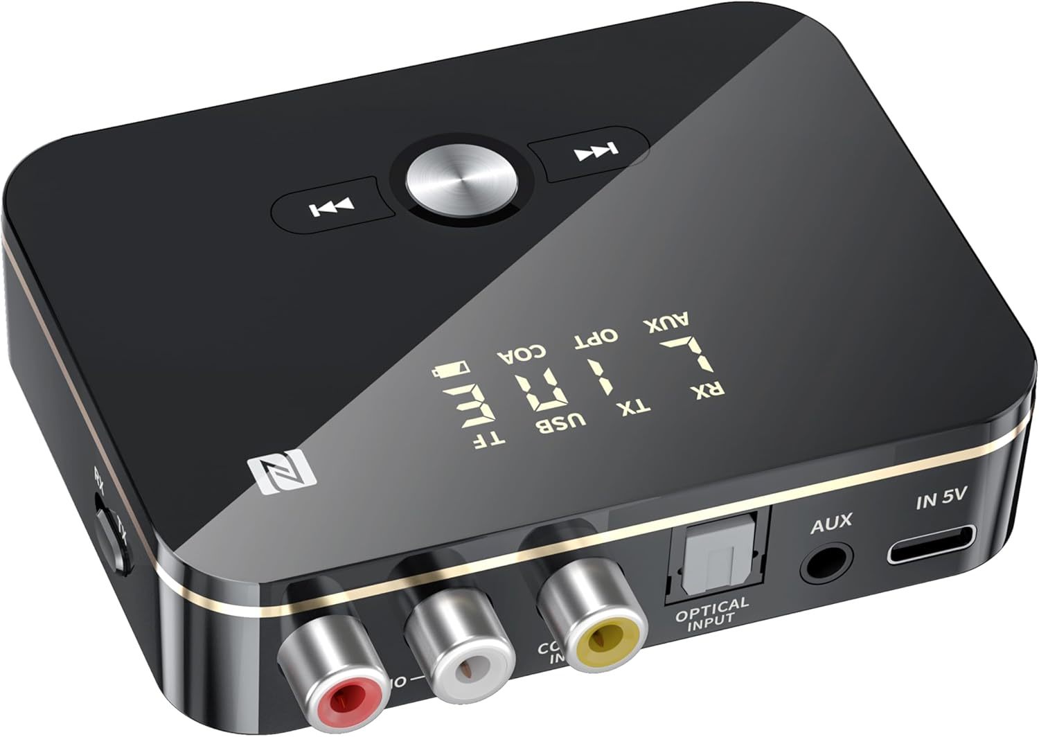 Bluetooth 5.0 Receiver And Transmitter, Nfc-Enabled Wireless Adapter For... - $37.97