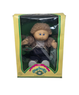 VINTAGE CABBAGE PATCH KIDS BLONDE BOY DOLL IN BOX JEANS JACKET STRIPED S... - $85.50