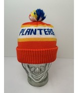 Vintage Planters Peanuts Winter Pom Hat Retro Multi Color Red Orange Exc... - £31.15 GBP