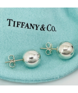 Tiffany &amp; Co HardWear Bead Ball Stud Earrings 10mm in Sterling Silver AU... - £190.48 GBP