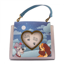 Disney Lady and the Tramp Wet Cement Paw Print Purse By Loungefly Multi-... - £65.38 GBP