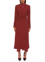 KEEPSAKE Womens Coat Take Two Straight Long Sleeve Elegant Stylish Red Size S - £76.39 GBP