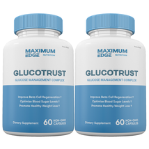 GLUCOTRUST Capsules, Glucotrust Blood Sugar Supplement Maximum Edge Formula (2) - £38.46 GBP