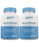 GLUCOTRUST Capsules, Glucotrust Blood Sugar Supplement Maximum Edge Form... - £38.35 GBP