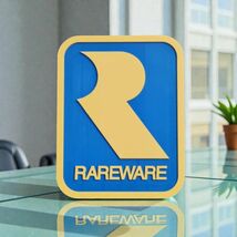 Rareware Logo Sign 3D Printed N64 Video Game Collectible Display Decor - $14.69