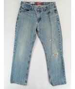 Arizona Original Youth Blue Denim Distressed Jeans Size 16 Husky 28&quot;W x ... - €9,89 EUR