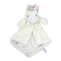 New W Tag Ebba Baby White Unicorn W/ Dot Security Blanket Stuffed Animal Plush - £29.54 GBP