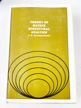 1968 HC Theory of matrix structural analysis - £23.14 GBP