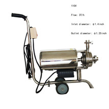 Food-Grade 1PC 110V 3T/h Sanitary Centrifugal Pump for Conveying Milk Beverage - £433.33 GBP