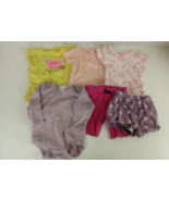 Girl Clothes Size 6-9 Months Mixed Brands Lot Of 6 Pieces (B) - $19.00 CAD