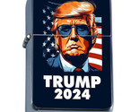 President Donald Trump 2024 L3 Windproof Refillable Flip Top Oil Lighter - £12.01 GBP