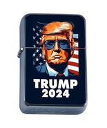 President Donald Trump 2024 L3 Windproof Refillable Flip Top Oil Lighter - £11.82 GBP