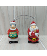 Topps 2001 Santa Mrs Claus Milk cookies Christmas Tree Ornaments set 2 s... - £7.88 GBP