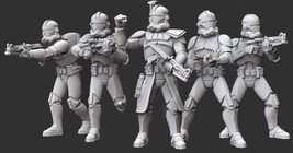 Star Wars Legion Phase II Clone Troopers Unit 3d printed (Proxy Models) - $9.49