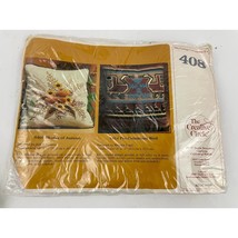 VTG Shades of Autumn Pillow Cover Needlecraft Kit 408 NEW 1982 Creative Circle  - £19.42 GBP