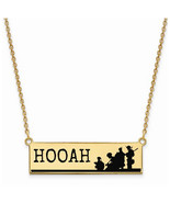 GP Sterling Silver United States Army Epoxied Large Bar Necklace - $160.92 CAD
