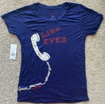 Taylor Swift T Shirt, Women’s Small, Like Ever, 2012, T025, Telephone, Navy. - £23.45 GBP