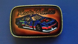 Rusty Wallace &quot;Vintage&quot; #2 Leather Buckle - Usa - £6.97 GBP