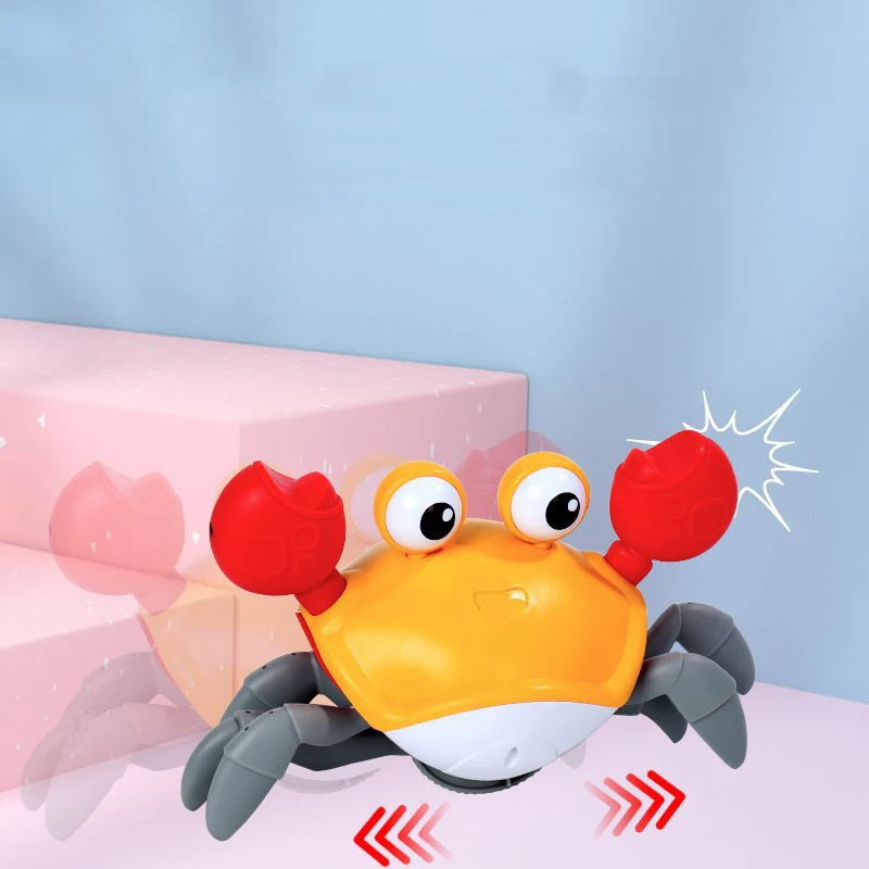 Children Induction Escape Crab Crawling Toy Baby Electronic Pet Music Toy - £27.51 GBP