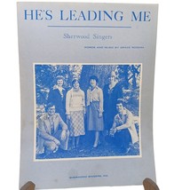 Vintage Sheet Music, Hes Leading Me by Grace Rozema, Sherwood Singers 1978 - £6.14 GBP